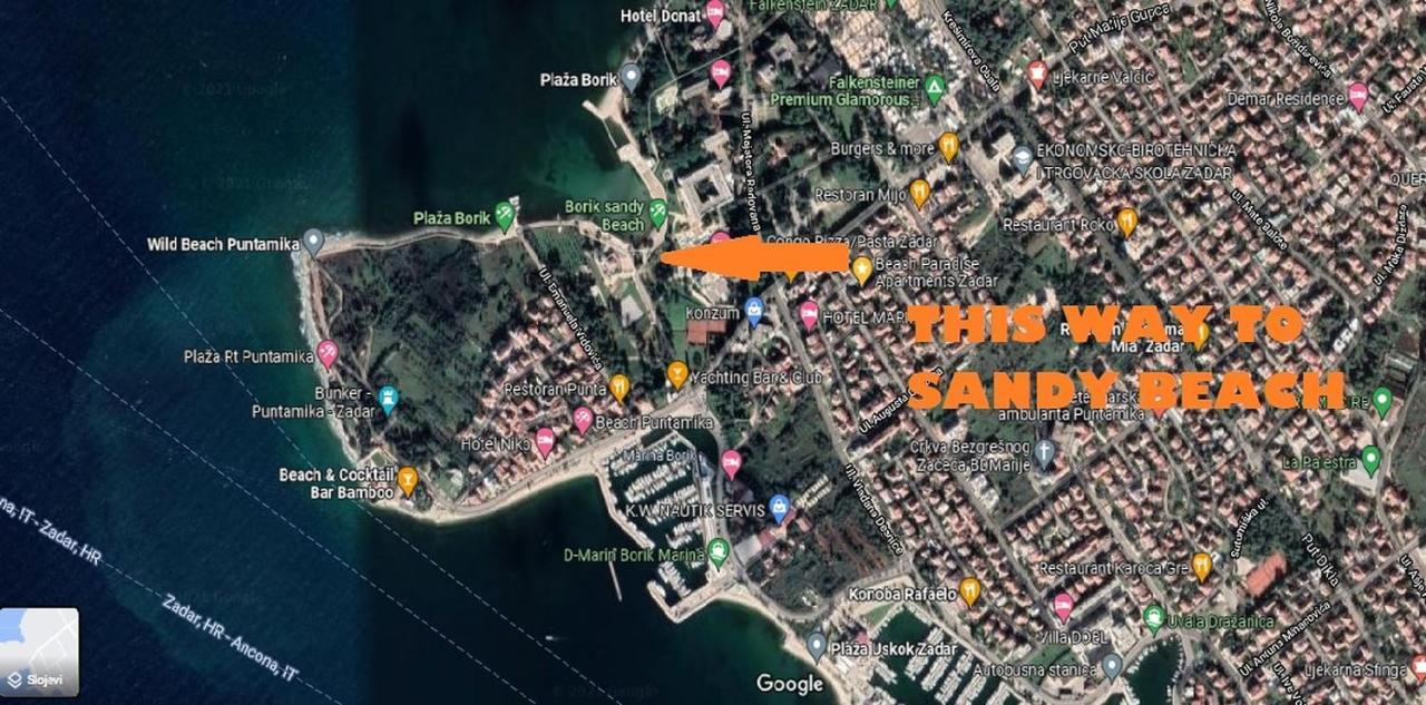 Beach Paradise Premium Apartment Zadar Bagian luar foto